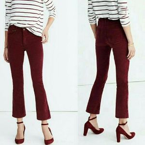 MADEWELL CALI DEMI-BOOT 26 in wine velvet